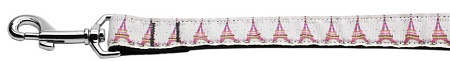 Eiffel Tower Nylon Dog Leash 5/8 inch wide 6ft Long